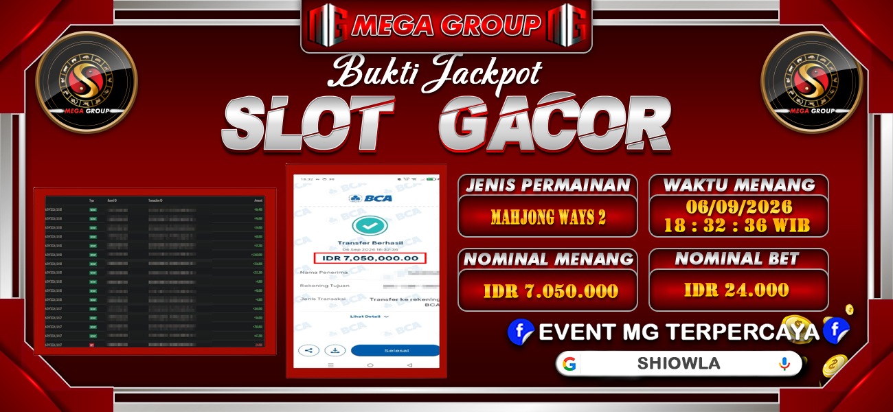 Bukti JP situs Shiowla hari Minggu, 06 September 2026